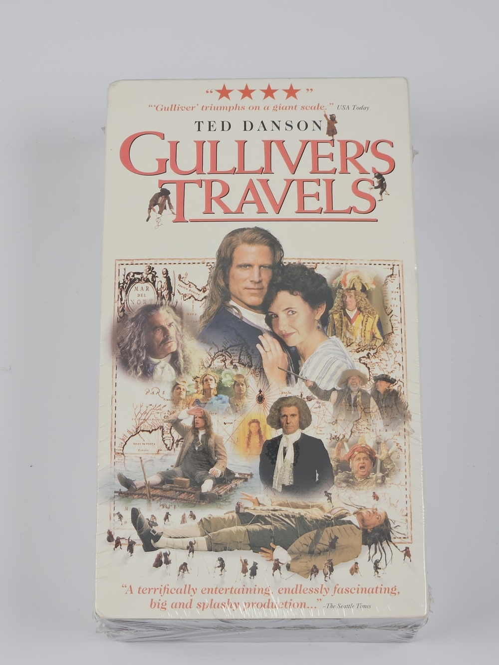 Gulliver's Travels VHS 1996 Ted Danson Hallmark 2 Tape Set Sealed